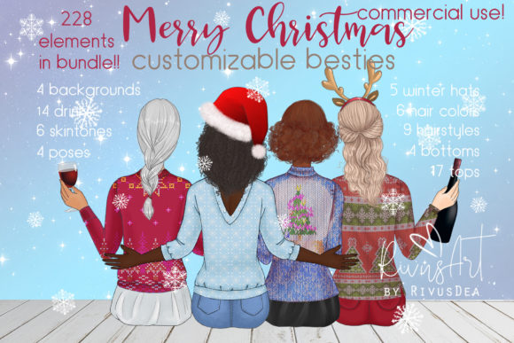 Christmas Besties. Best Friends. Embroidery Review
