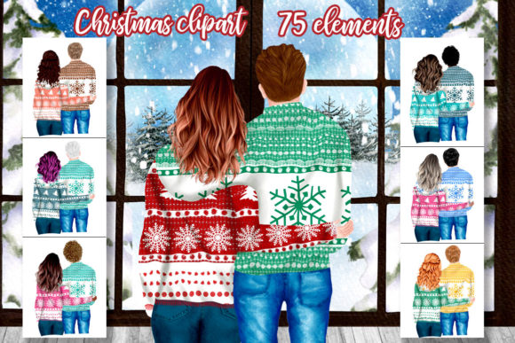 Christmas Couples Clipart Xmas Scenery Review