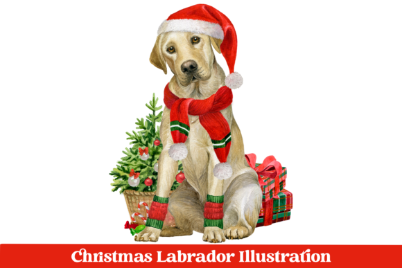 Christmas Dog Illustration Review for Embroidery Projects