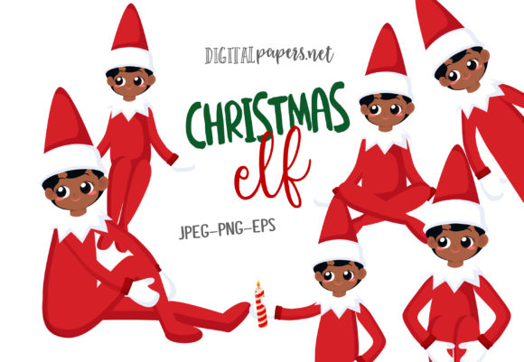 Christmas Elf – Vol 2 Illustrations for Handmade Creations