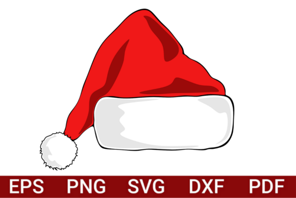 Christmas Hat SVG PNG Illustration for Blog and Website Design