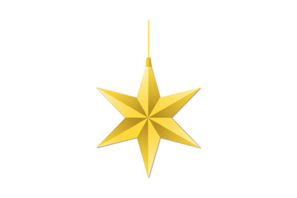 Christmas Star Decoration Vector Illustration for Branding
