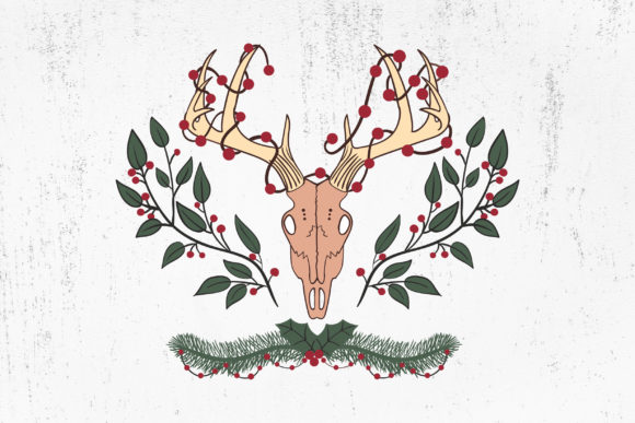 Gothic Christmas Deer Embroidery Design Review