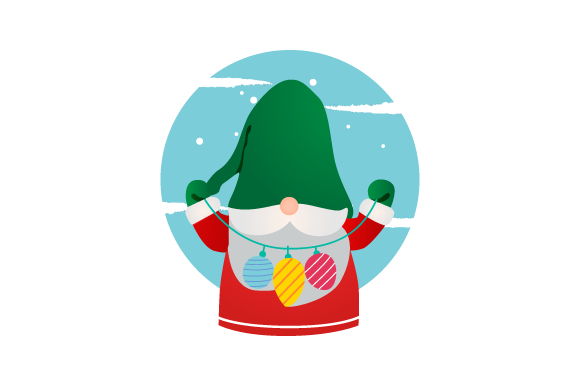 Illustration Christmas Gnomes Design 04 for Website and Editorial Use