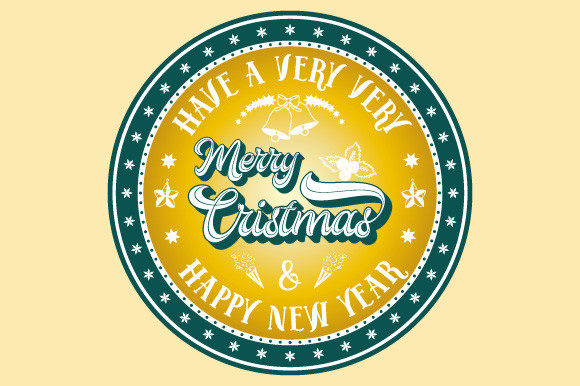 Merry Christmas Wishes Logo SVG EPS PNG for Illustrations