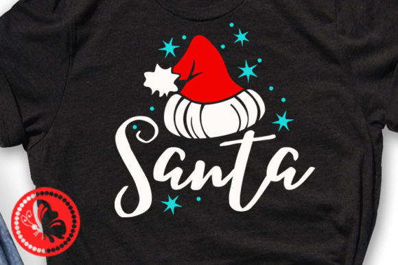 Santa Hat Christmas Shirts Design Illustrations