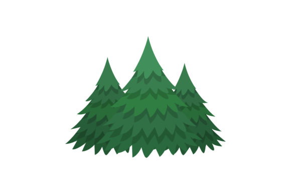 Tree Christmas Vector Design for Illustrations
