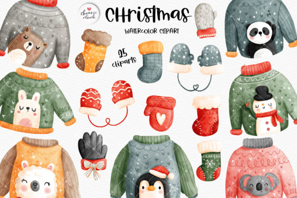 Ugly Christmas Sweater Clipart for Blog and Website Design